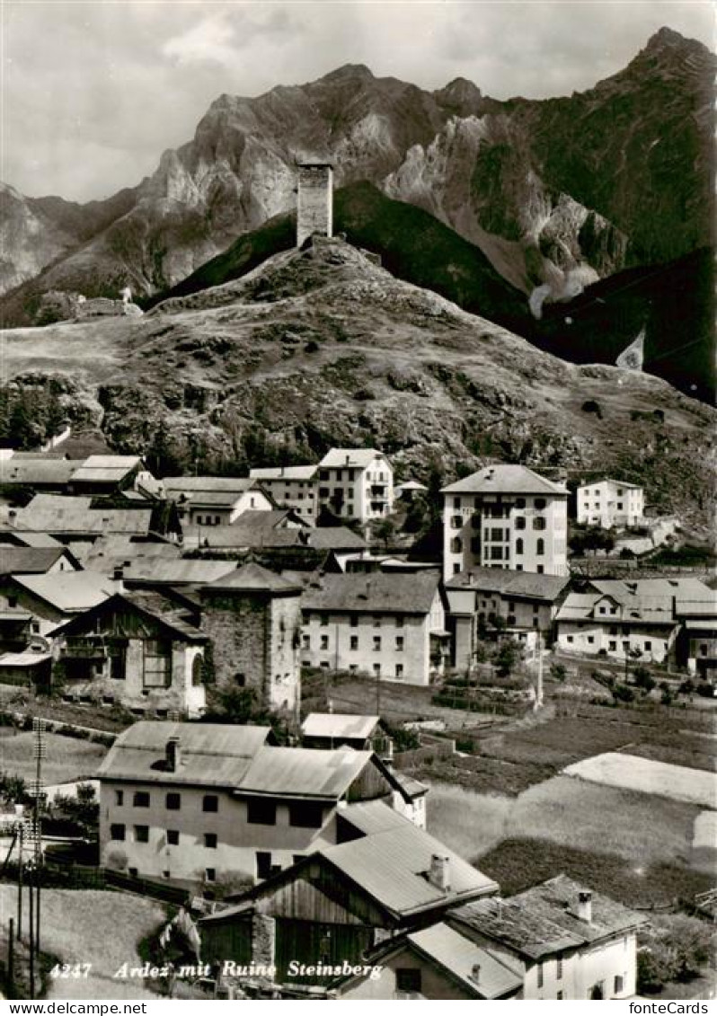 13870697 Ardez GR Ansicht Mit Ruine Steinsberg  - Autres & Non Classés