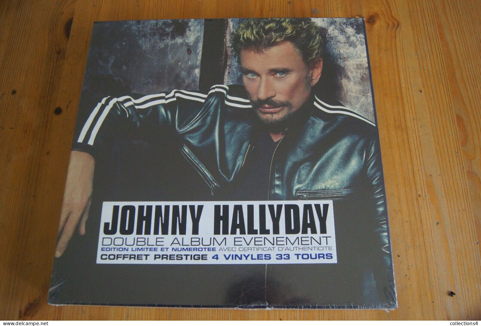 JOHNNY HALLYDAY COFFRET PRESTIGE 4 LP NEUF SCELLE NUMEROTEE + CERTIFICAT VALEUR+ - Rock