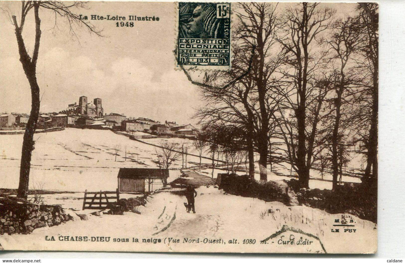 -43-HAUTE-LOIRE .- LA CHAISE-DIEU   Sous La Neige - La Chaise Dieu