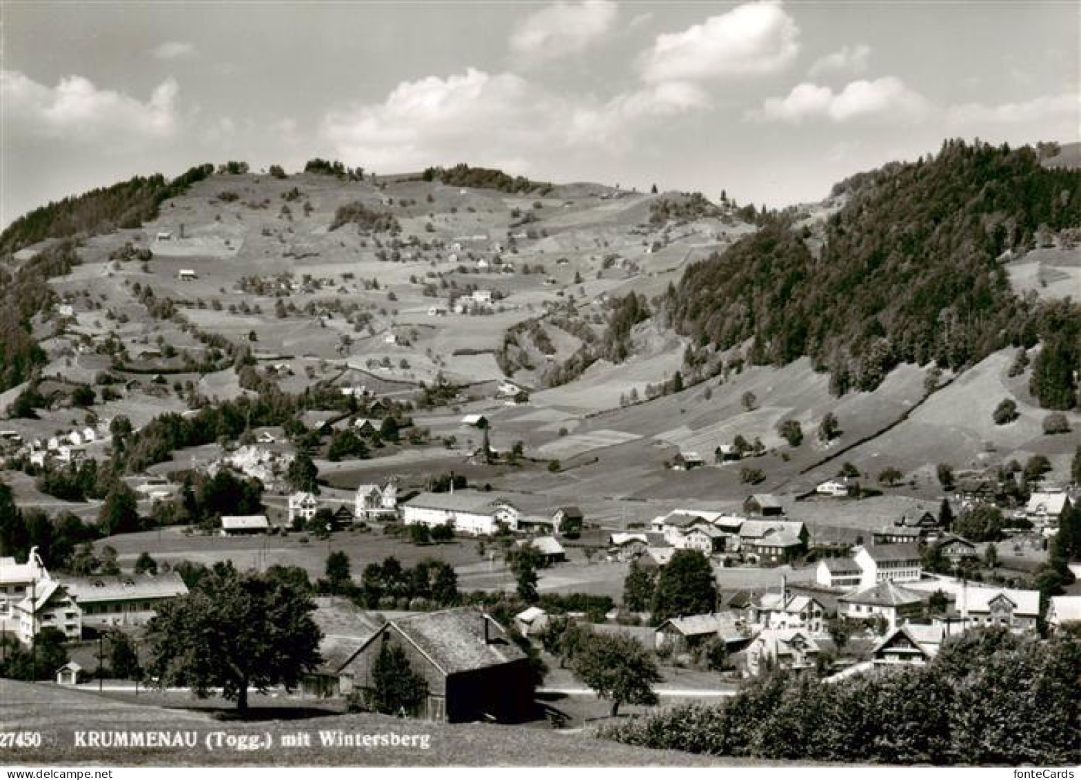 13869797 Krummenau  Toggenburg SG Panorama Mit Wintersberg  - Autres & Non Classés