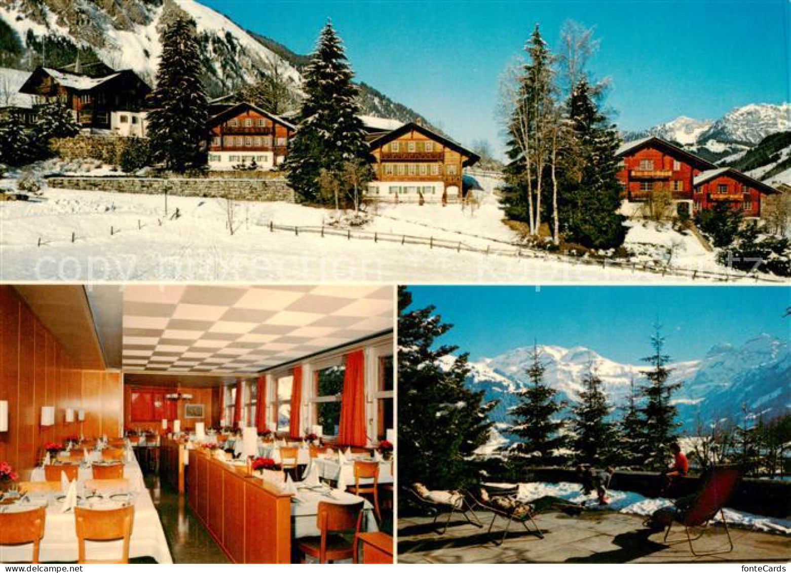 13867529 Lenk Simmental Chalet Lenk Ferienheim Des SMUV Gastraum Panorama Lenk S - Autres & Non Classés