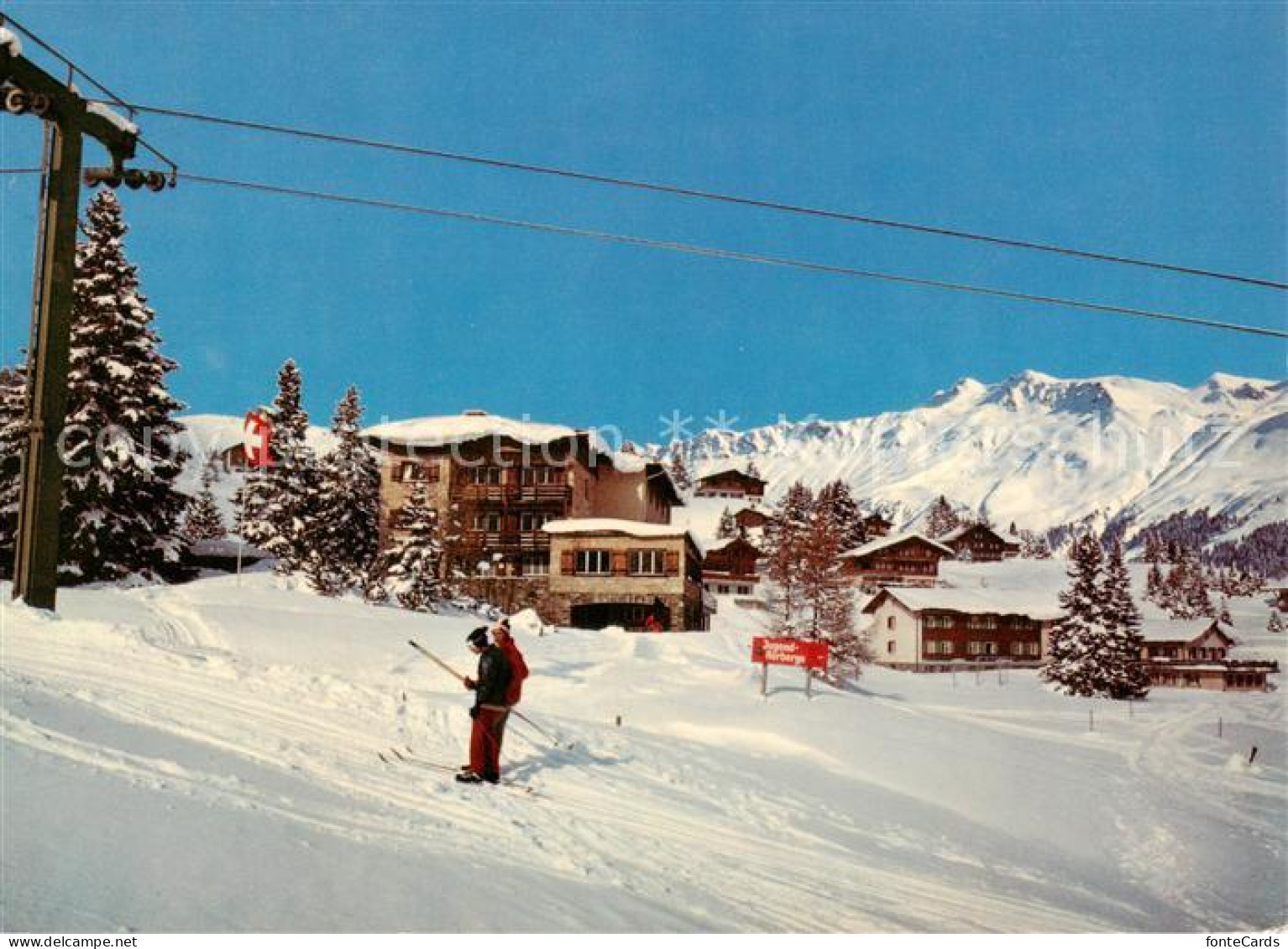 13865779 Valbella  Lenzerheide GR Schweizerische Jugendherberge Skilift  - Autres & Non Classés