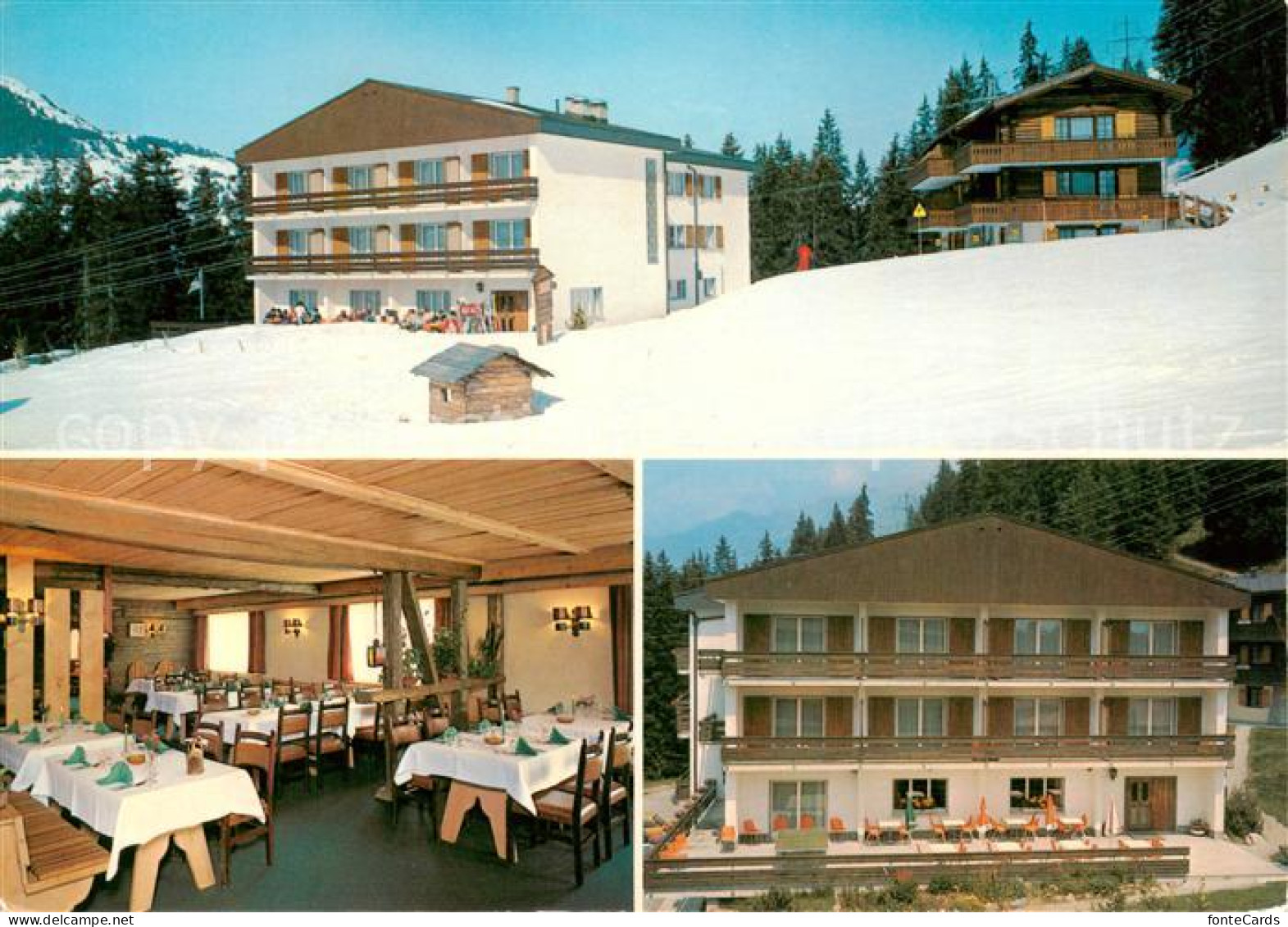 13865777 Lenzerheide GR Sporthotel Restaurant Dieschen Gaststube Terrasse Lenzer - Altri & Non Classificati