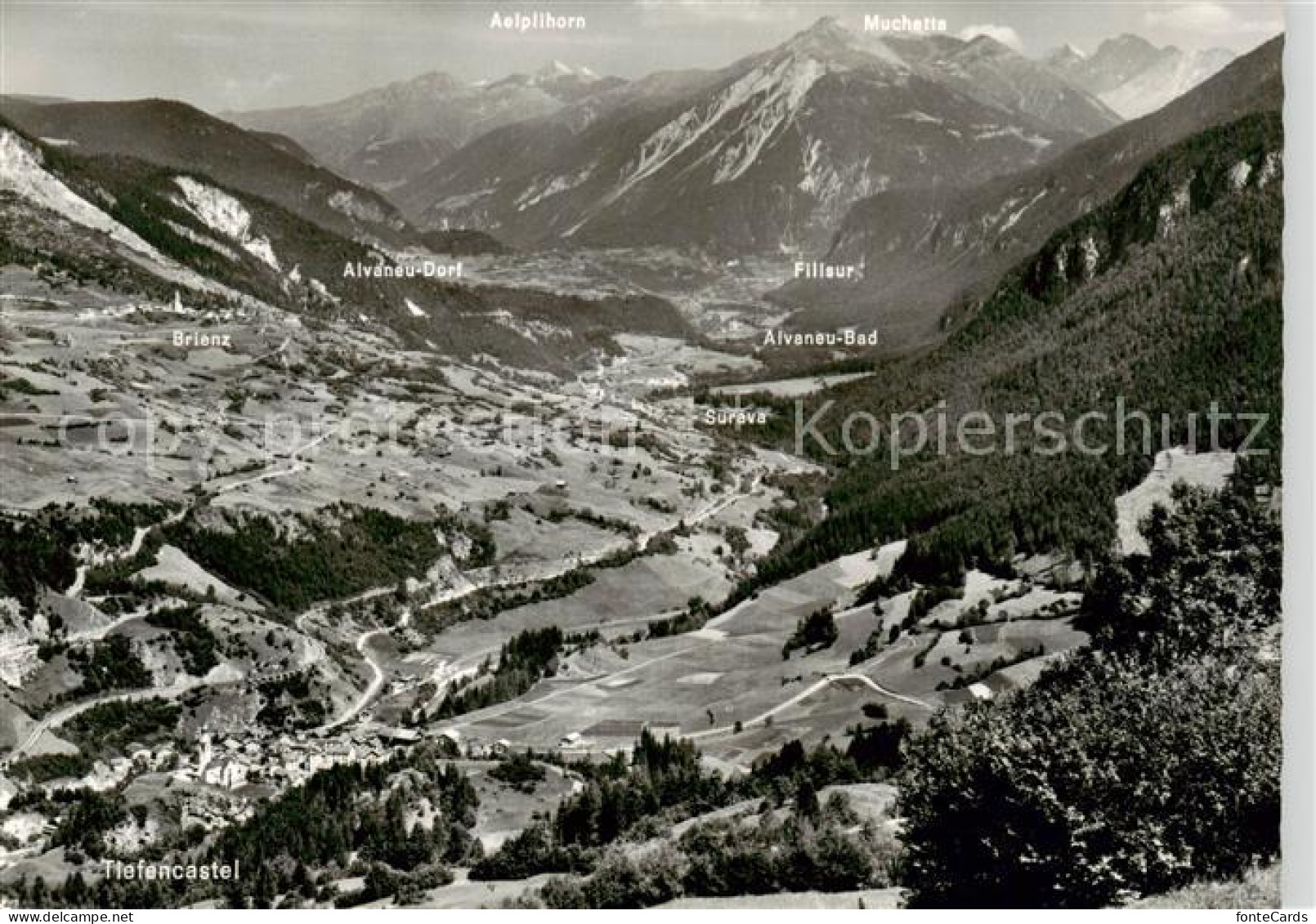 13865489 Tiefencastel GR Panorama Albulatal Alpen  - Altri & Non Classificati