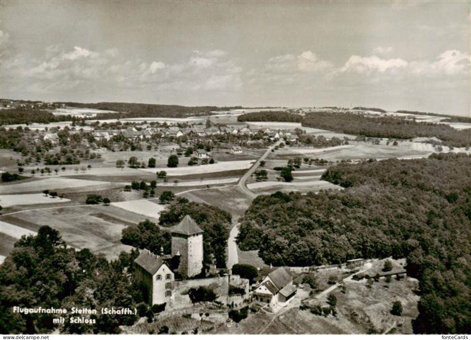 13864459 Stetten SH Panorama Mit Schloss Stetten SH - Autres & Non Classés