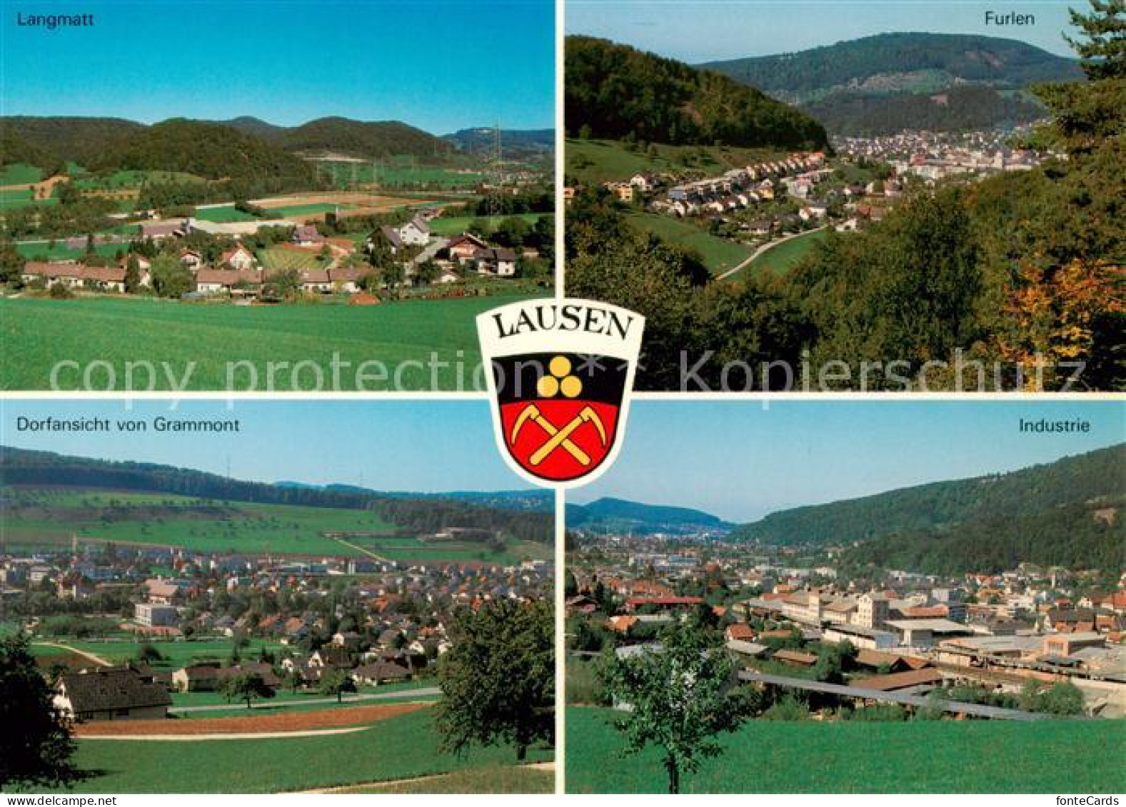 13864119 Lausen Langmatt  Dorfansicht Von Grammont Furlen Industrie Lausen - Other & Unclassified