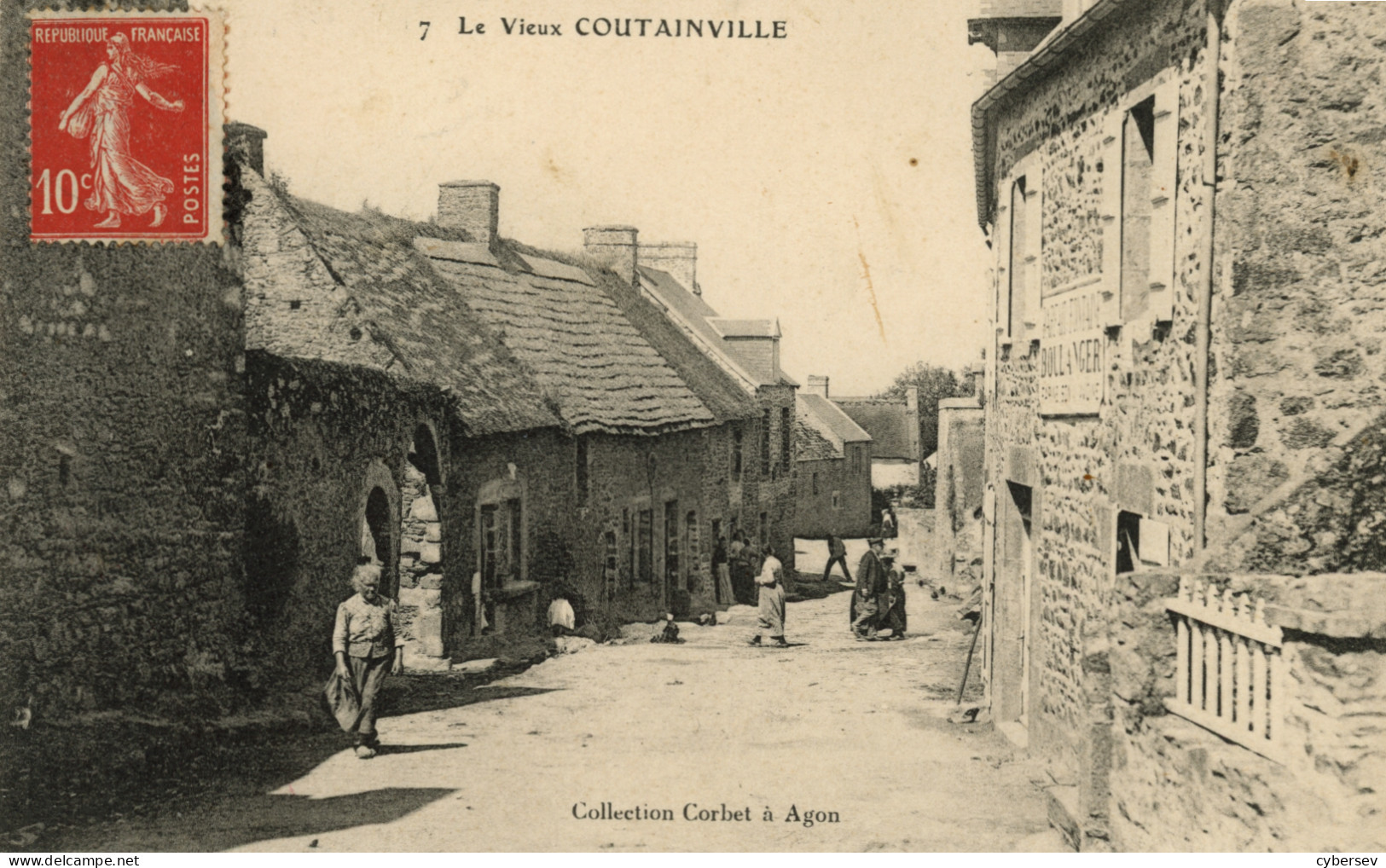 Le Vieux COUTAINVILLE - Rue Animée - Andere & Zonder Classificatie