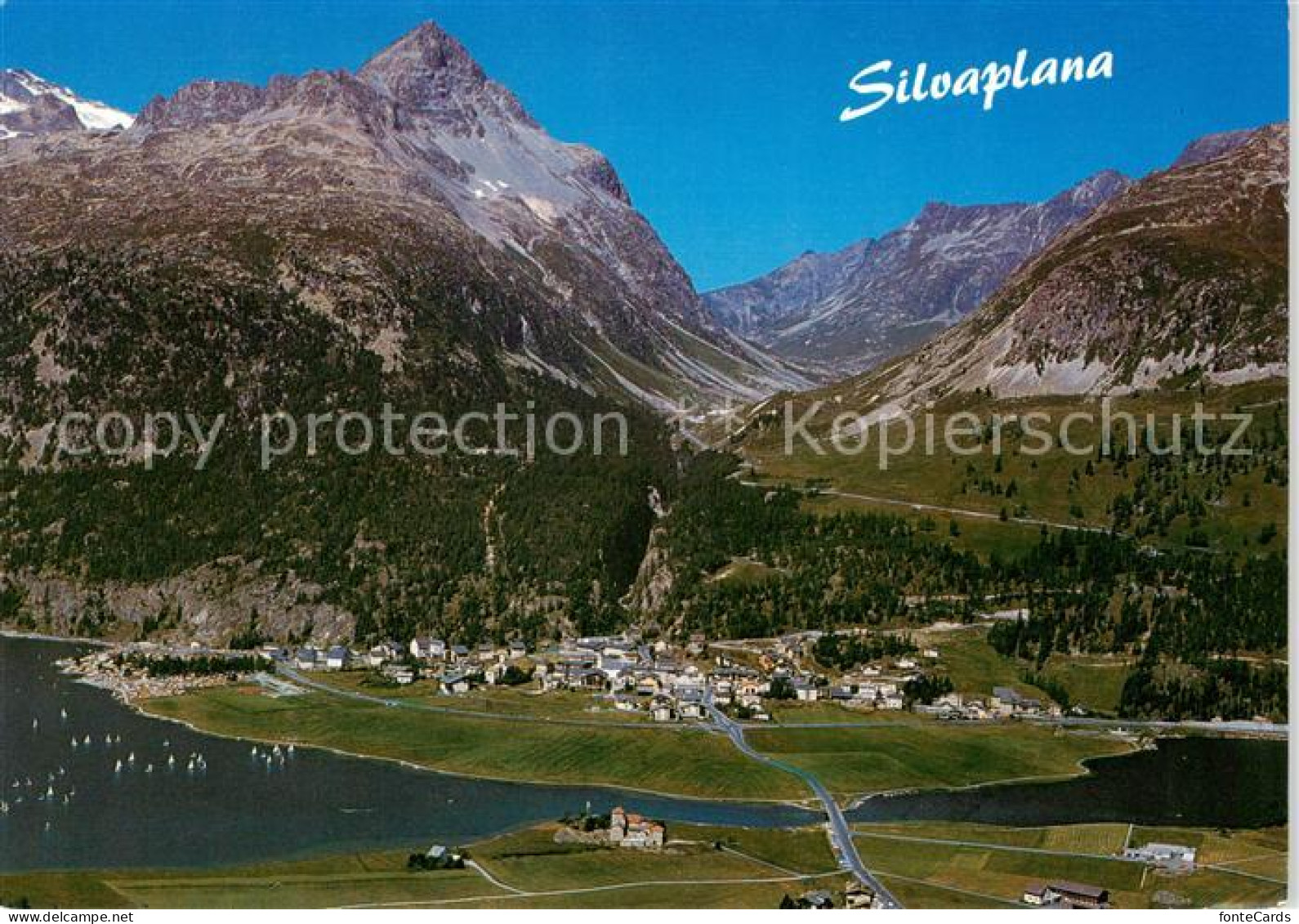 13862207 Silvaplana GR Panorama Silvaplanersee Alpen Oberengadin Silvaplana GR - Otros & Sin Clasificación
