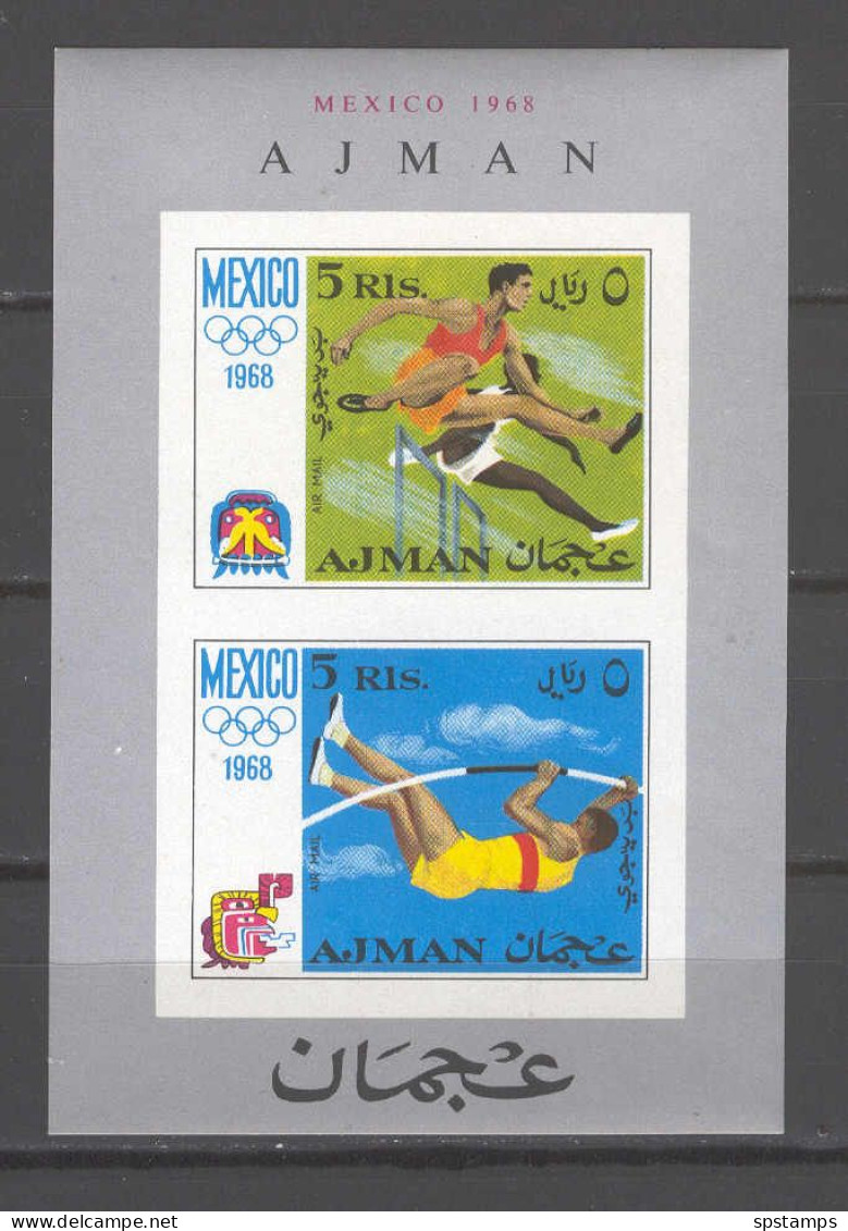 Ajman 1968 Olympic Games MEXICO IMPERFORATE MNH - Summer 1968: Mexico City