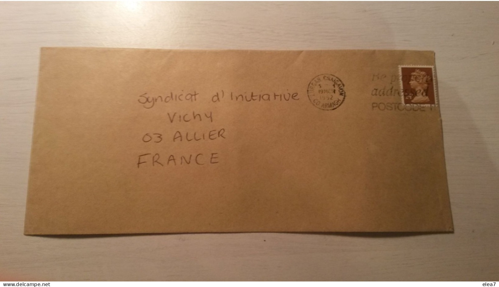 ENVELOPPE 1992  En Provenance Du Royaume-Uni - Storia Postale