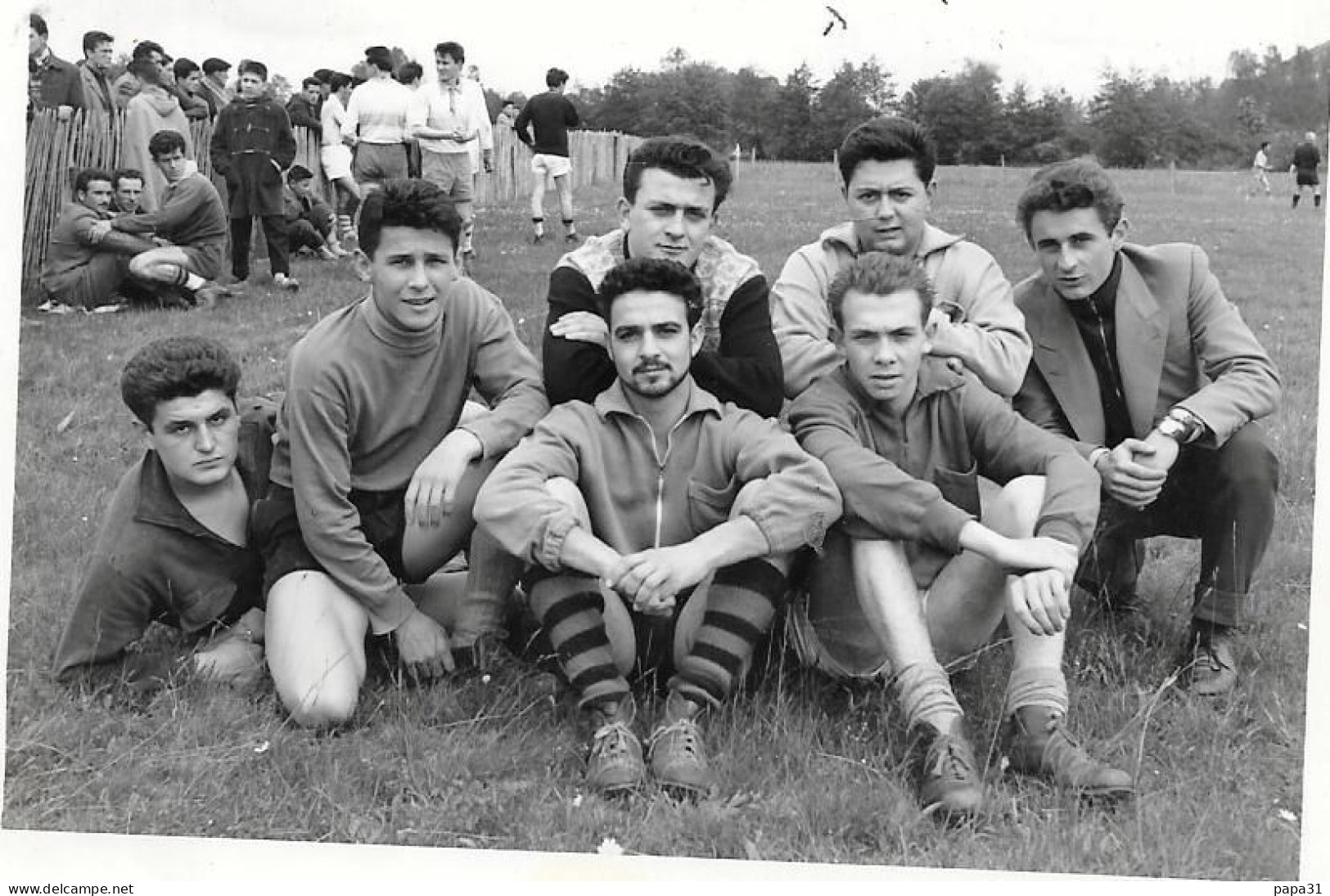 Rugby - Photo D'un Groupe  Joueurs De Sixte  1957 -  Journée  à Mazères - Deportes