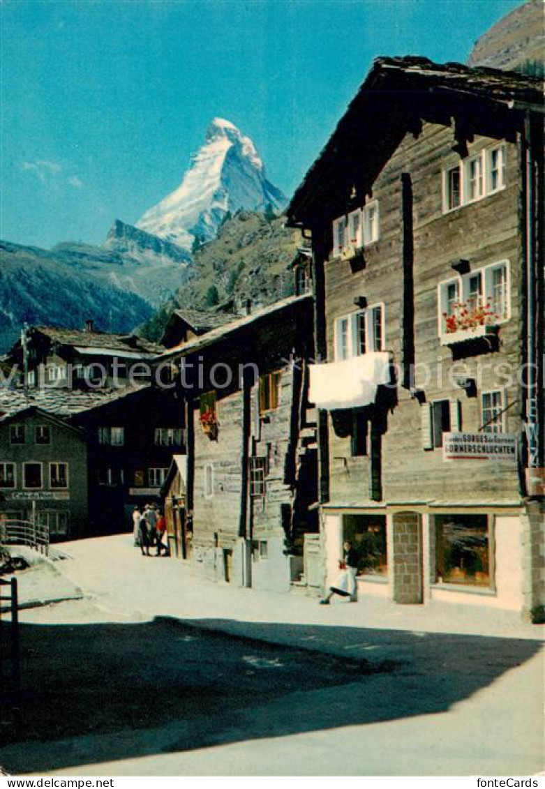 13858397 Zermatt VS Dorfpartie Mit Matterhorn Zermatt VS - Other & Unclassified