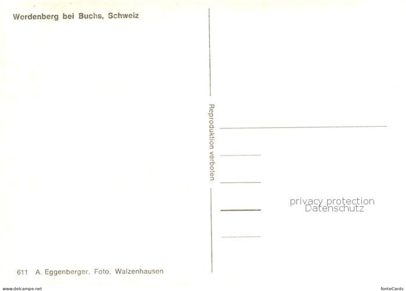 13857559 Werdenberg SG Beschriftetes Haus  - Sonstige & Ohne Zuordnung