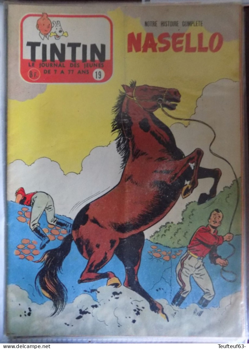 Tintin N° 19/1956 Cheval Nasello - - Kuifje