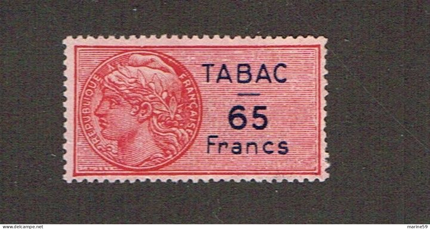 MA 131 - FRANCE - N° 1 - TABAC  - NSG - Zegels