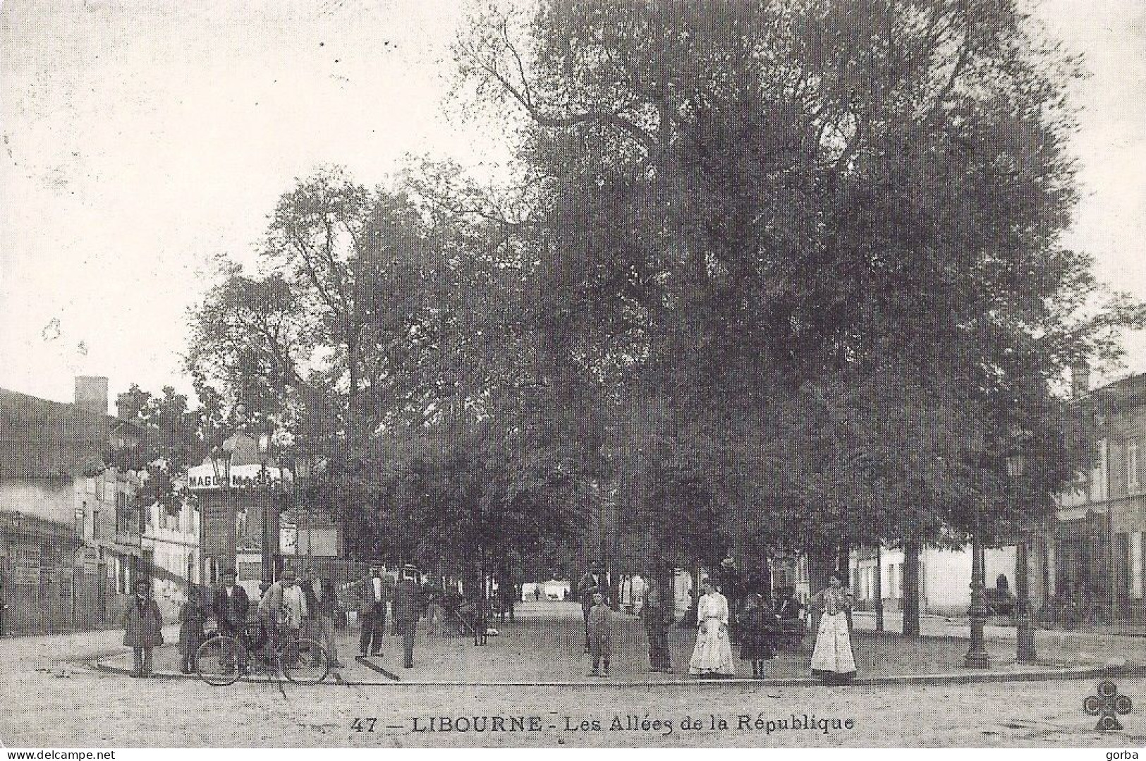 *Repro CPA - 33 - LIBOURNE - Les Allées De La République - Libourne