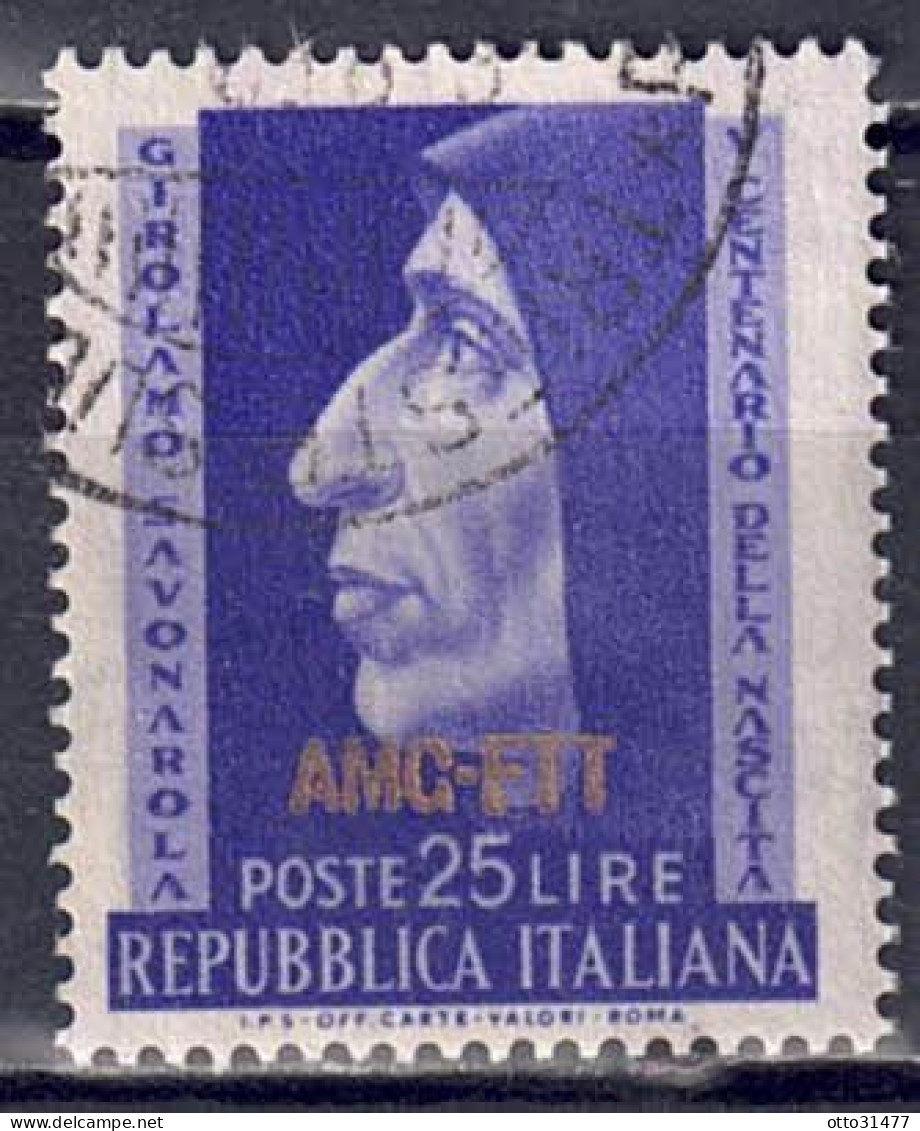 Italien / Triest Zone A - 1952 - Girolamo Savonarola, Nr. 185, Gestempelt / Used - Used