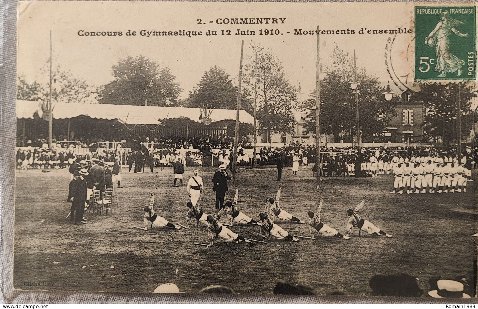 Commentry Concours De Gymnastique Du 12 Juin 1910 - Commentry