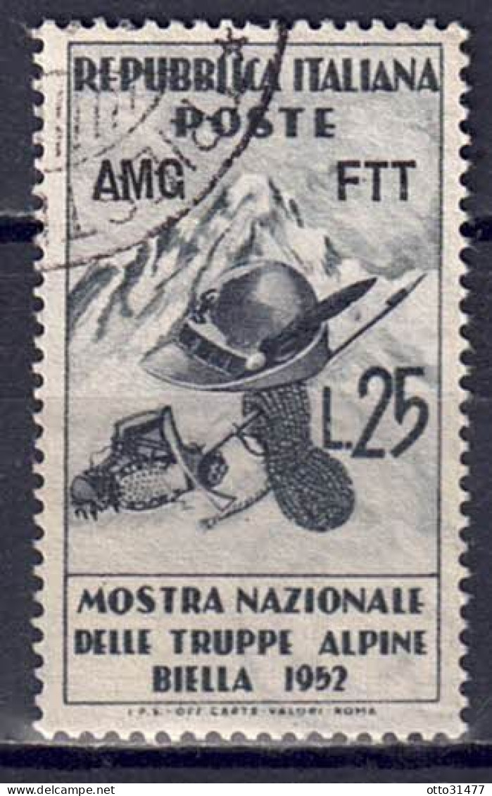 Italien / Triest Zone A - 1952 - Gebirgsjäger, Nr. 187, Gestempelt / Used - Usati