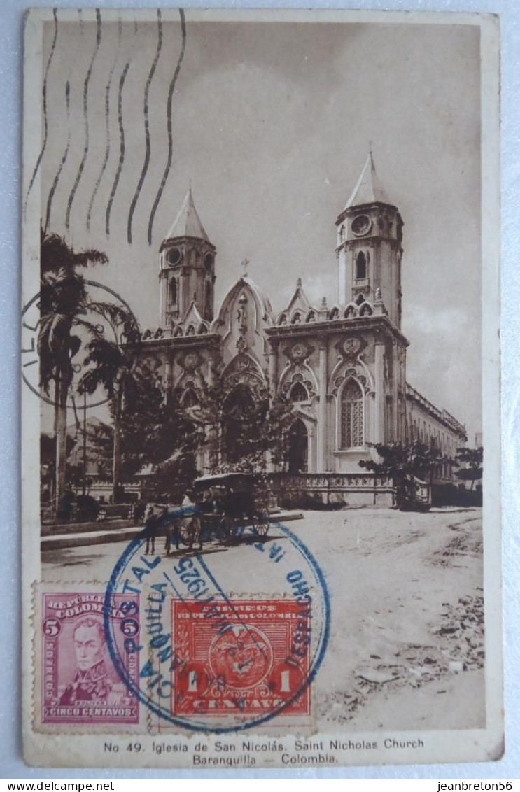 Baranquilla - Iglesia De San Nicolas - CPA 1925 - Colombia