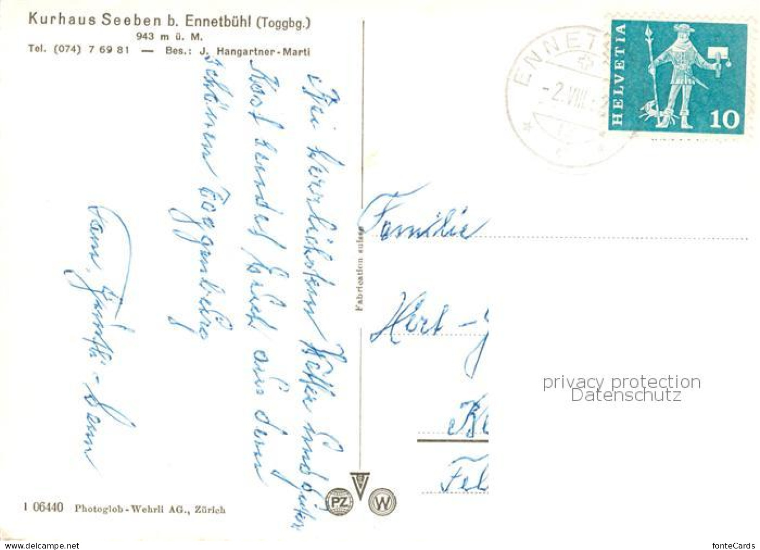 13851977 Ennetbuehl SG Kurhaus Seeben  - Andere & Zonder Classificatie