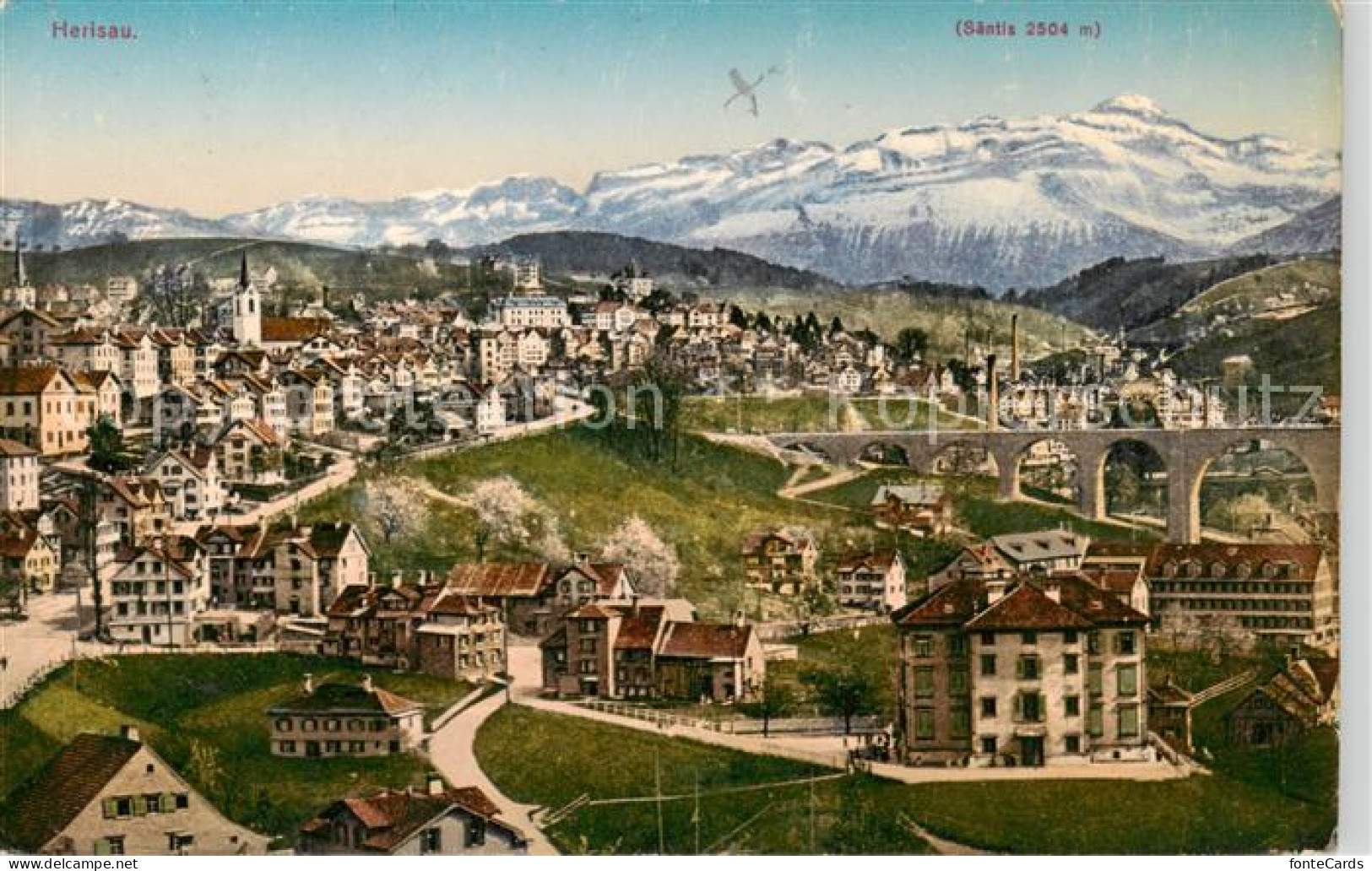 13851527 Herisau AR Panorama Mit Saentis Herisau AR - Autres & Non Classés