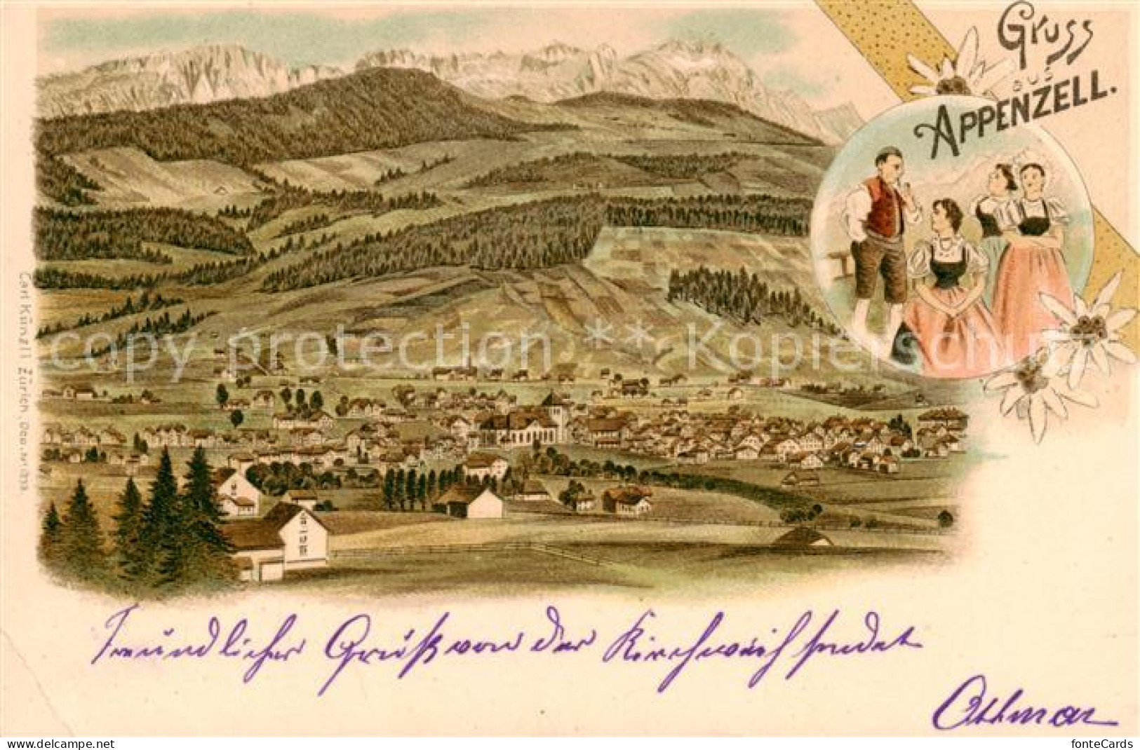 13851199 Appenzell IR Panorama Appenzeller Trachten Appenzell IR - Other & Unclassified