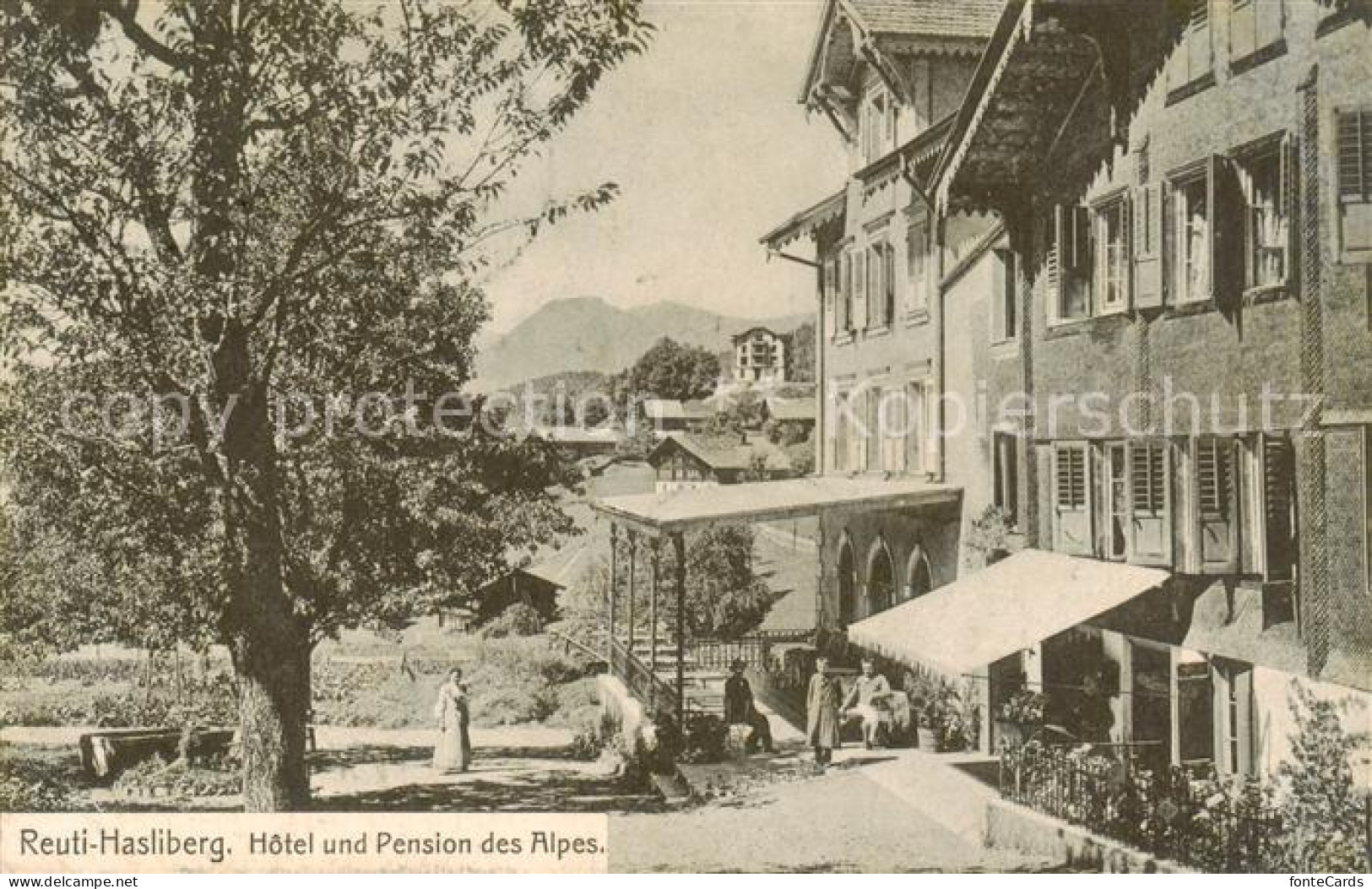 13851049 Reuti-Hasliberg Reuti-Hasleberg BE Hotel Und Pension Des Alpes  - Autres & Non Classés