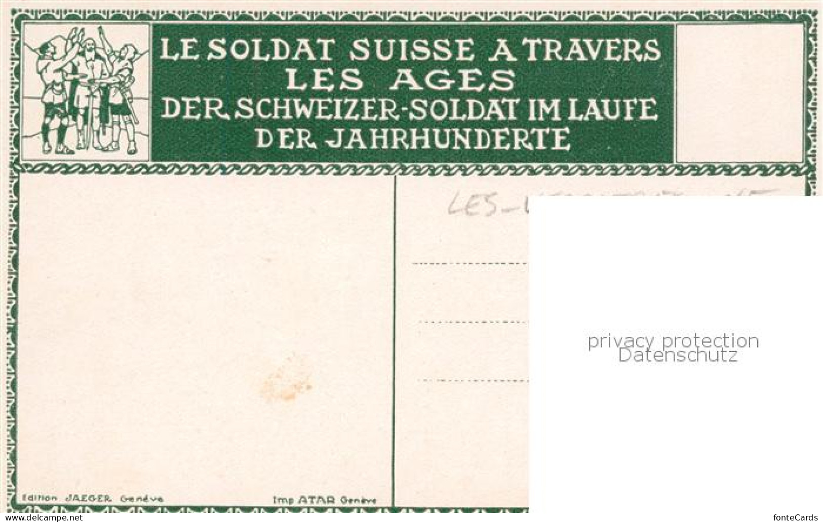 13850937 Les Verrieres NE Le Soldat Suisse A Travers Les Ages  - Other & Unclassified