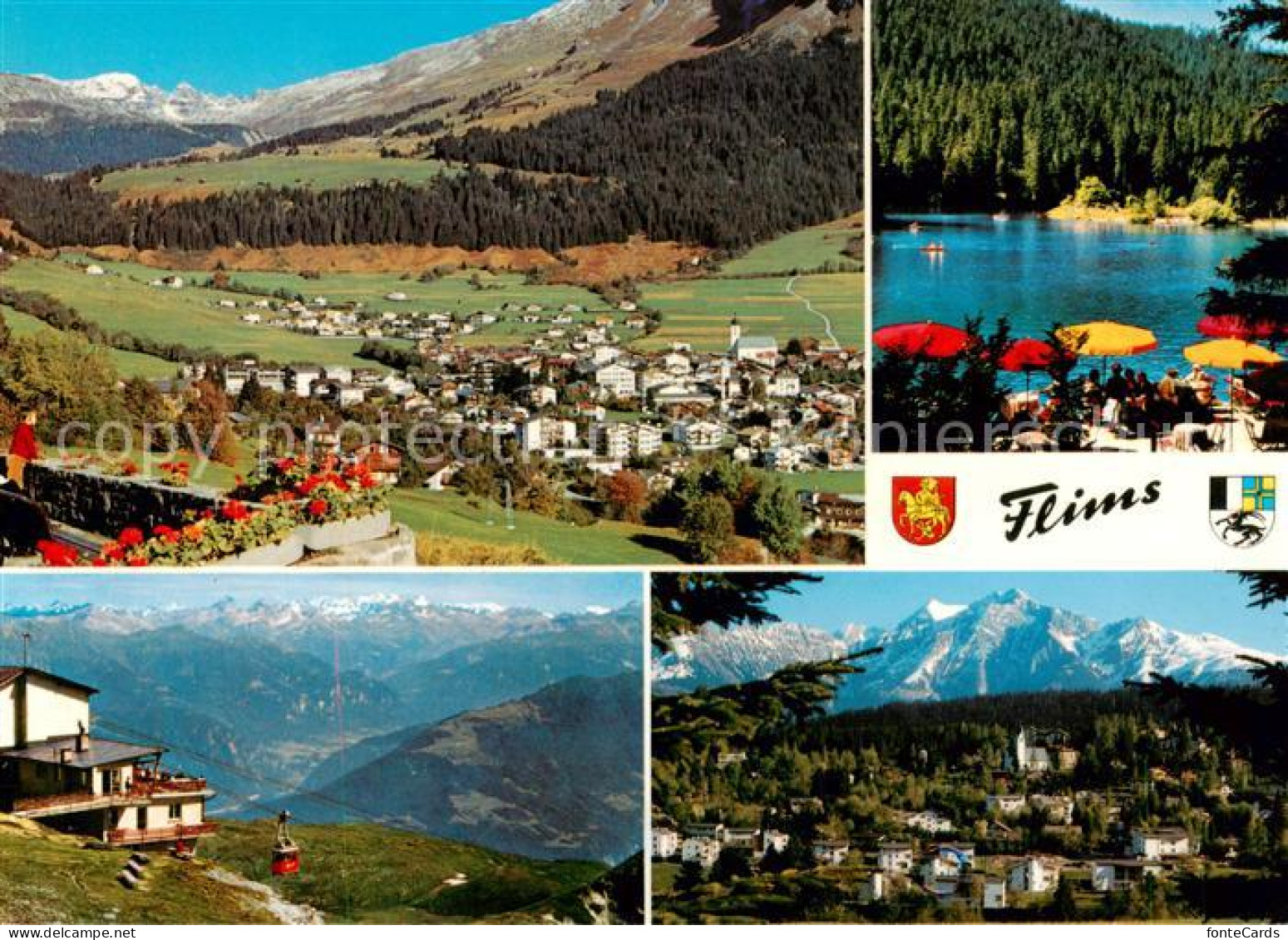 13843919 Flims Dorf Mit Foppa Cassonsgrat Caumasee Flims Waldhaus Flims Dorf - Sonstige & Ohne Zuordnung