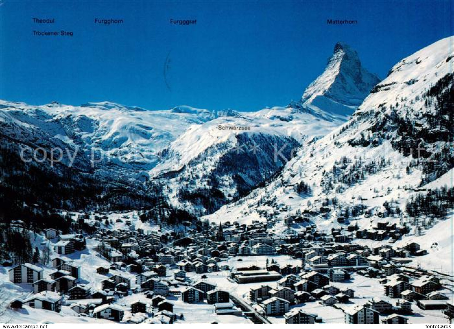 13843539 Zermatt VS Mit Matterhorn Und Schwarzsee Zermatt VS - Sonstige & Ohne Zuordnung