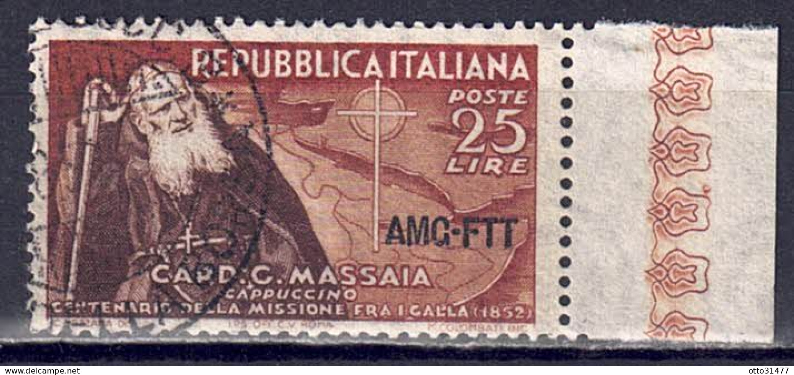 Italien / Triest Zone A - 1952 - Kapuzinermission, Nr. 191, Gestempelt / Used - Usados