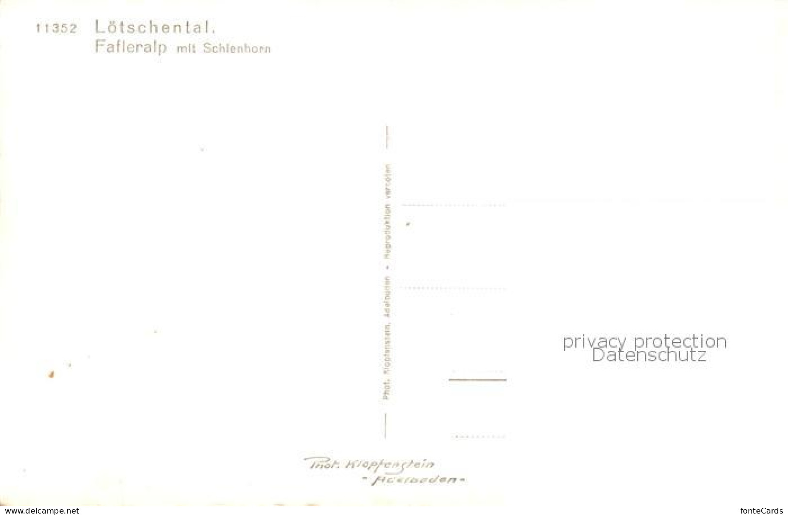 13842679 Loetschental VS Fafleralp Mit Schienhorn  - Sonstige & Ohne Zuordnung