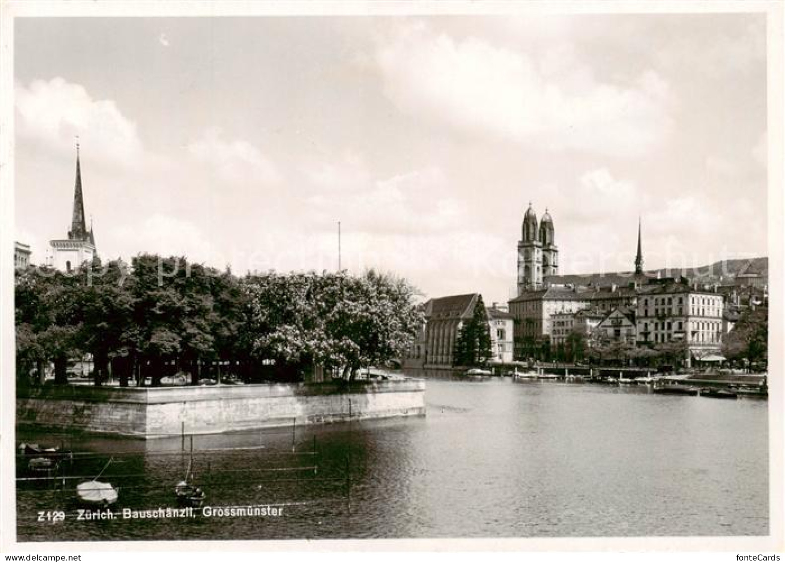 13842159 Zuerich ZH Bauschaenzli Grossmuenster Zuerich ZH - Other & Unclassified