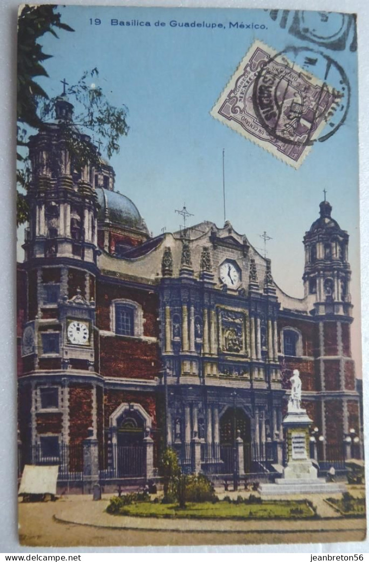 Basilica De Guadelupe Mexico - CPA 1924 - Messico