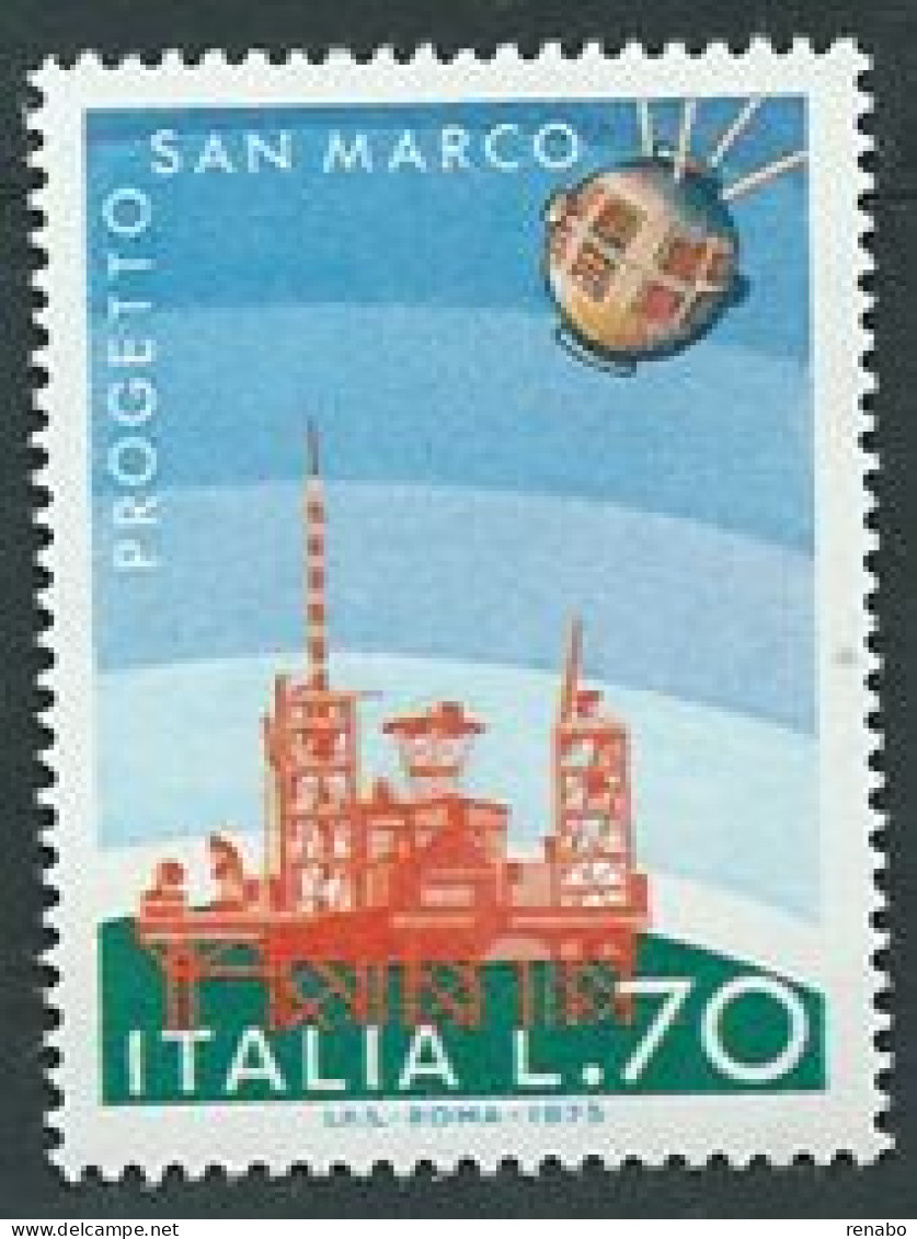 Italia, Italy, Italie, Italien 1975; Satellite Artificiale Italiano San Marco E Piattaforma: Studio Della Atmosfera. New - Klimaat & Meteorologie