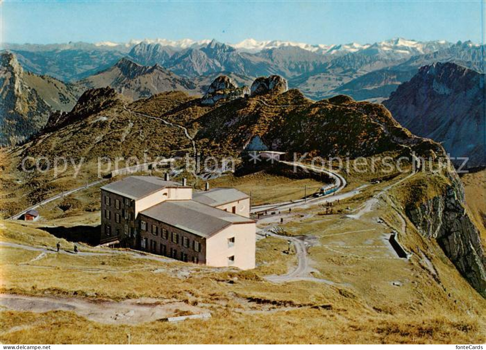 13841449 Rochers De Naye Grand Hotel Des Rochers Vue Aerienne Rochers De Naye - Sonstige & Ohne Zuordnung