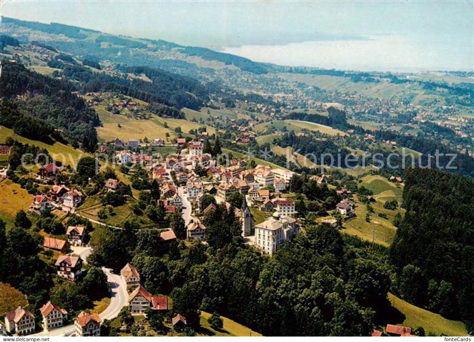 13837537 Walzenhausen AR Fliegeraufnahme Mit Bodensee Walzenhausen AR - Autres & Non Classés