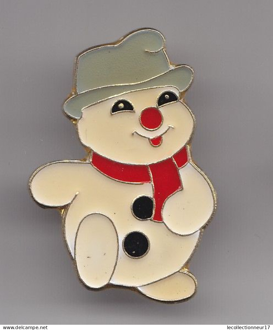 Pin's Petit Ours Bonhomme De Neige Réf 6966 - Animali