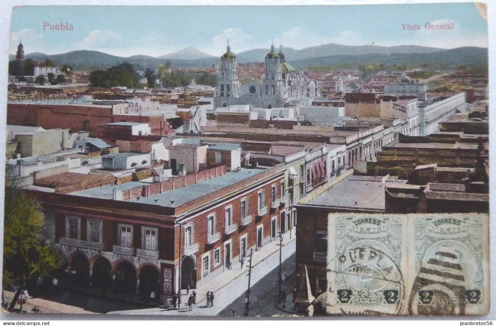 Puebla - Vista General - CPA 1920 - Mexique