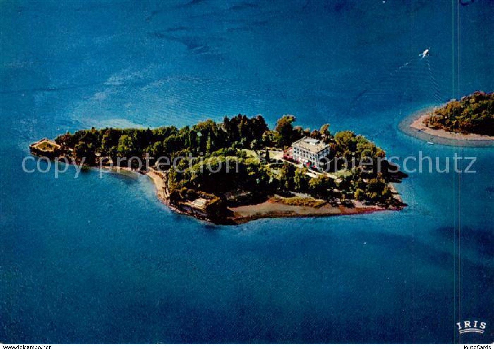 13834789 Isole Di Brissago Parco Botanico Del Ct Tidino Fliegeraufnahme Isole Di - Sonstige & Ohne Zuordnung