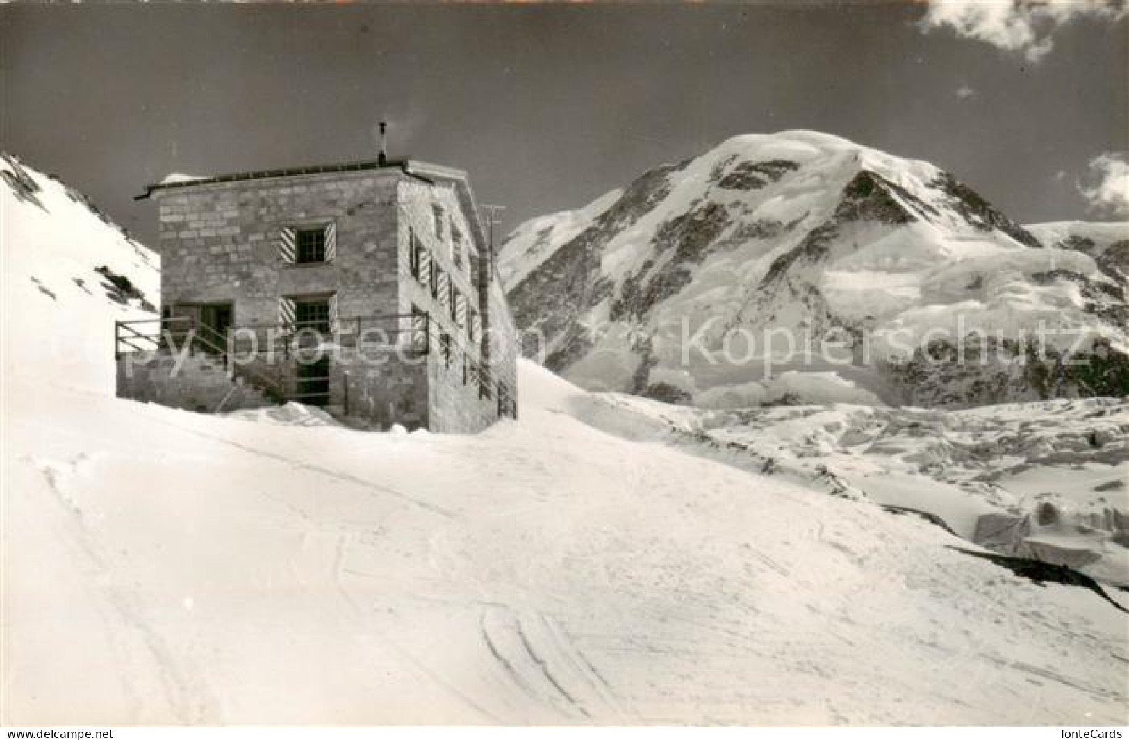 13833979 Monte Rosa Huette Mit Liskamm Monte Rosa Huette - Other & Unclassified