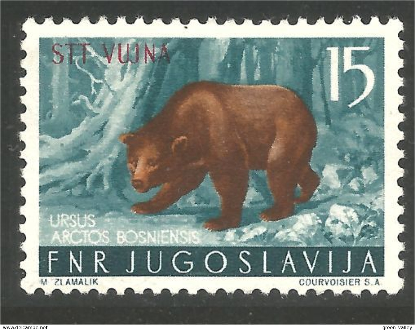 AS-192 Yougoslavie Bar Ours Bear Orso Suportar Soportar Oso MH * Neuf - Beren