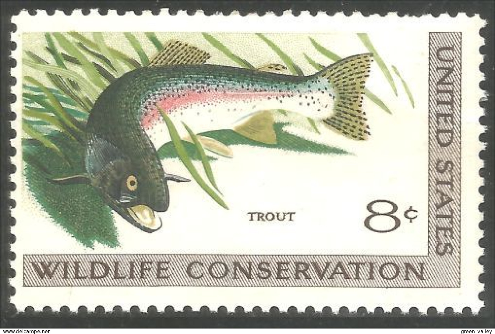 AS-196 USA Poisson Truite Trout Fish MH * Neuf - Food