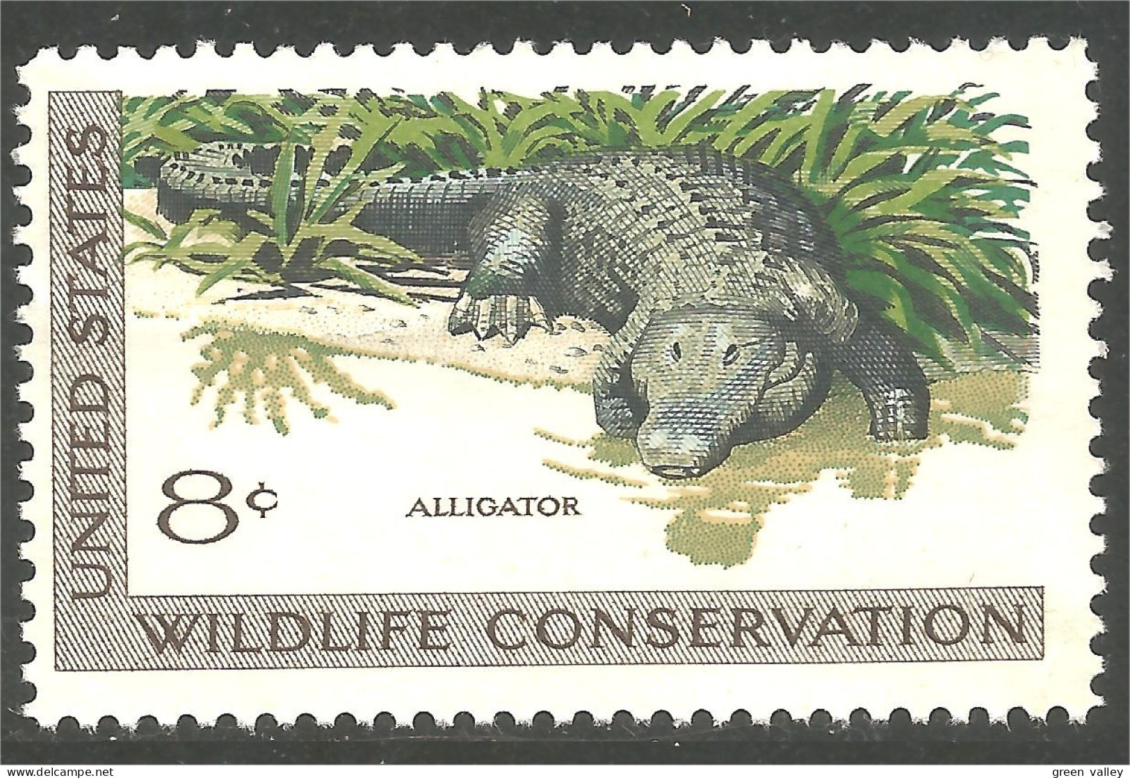 AS-195 USA Crocodile Alligator MH * Neuf - Autres & Non Classés