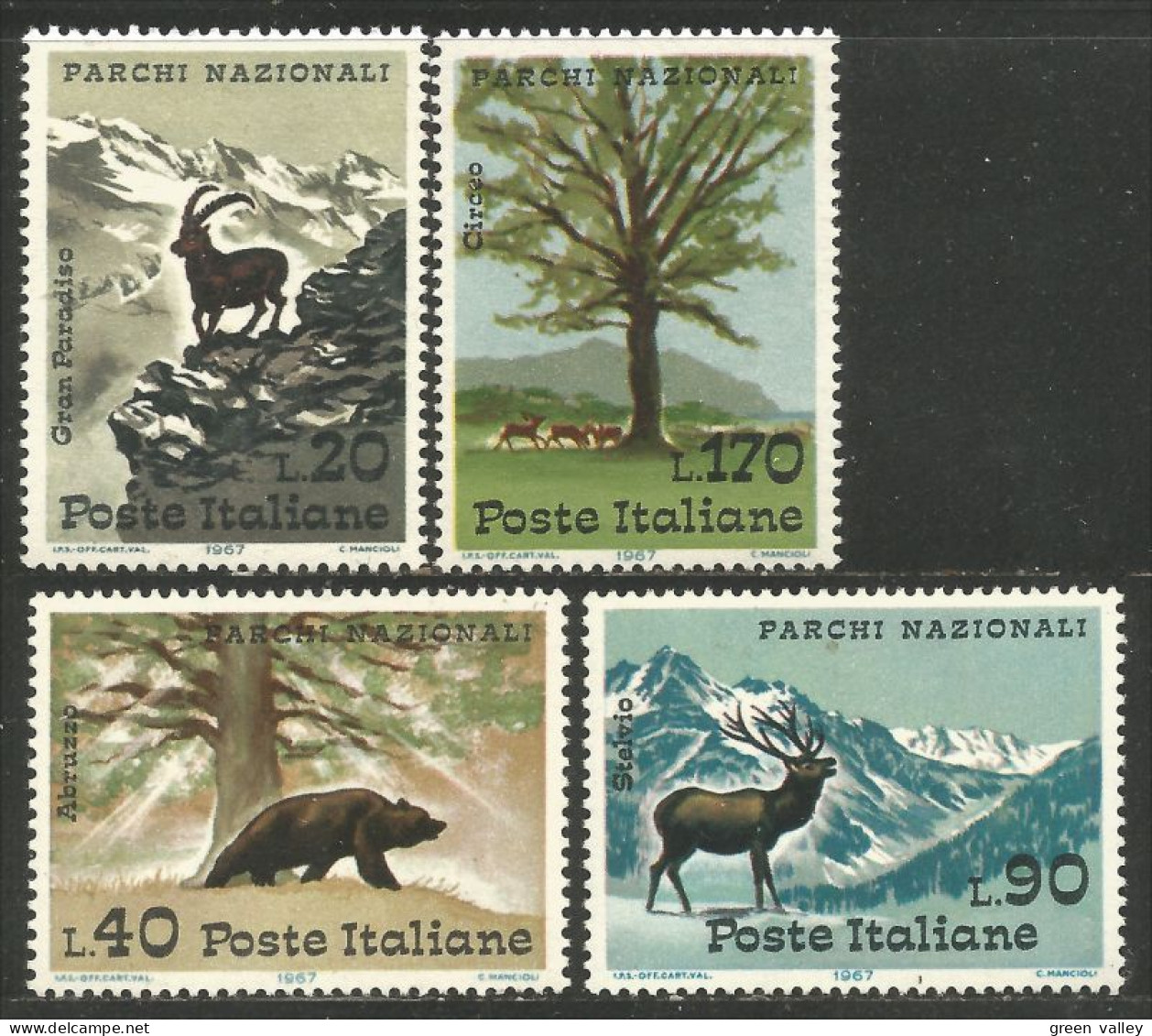 AS-153 Bar Ours Bear Orso Cerf Chevreuil Dear Hirsch MNH ** Neuf SC - Other & Unclassified
