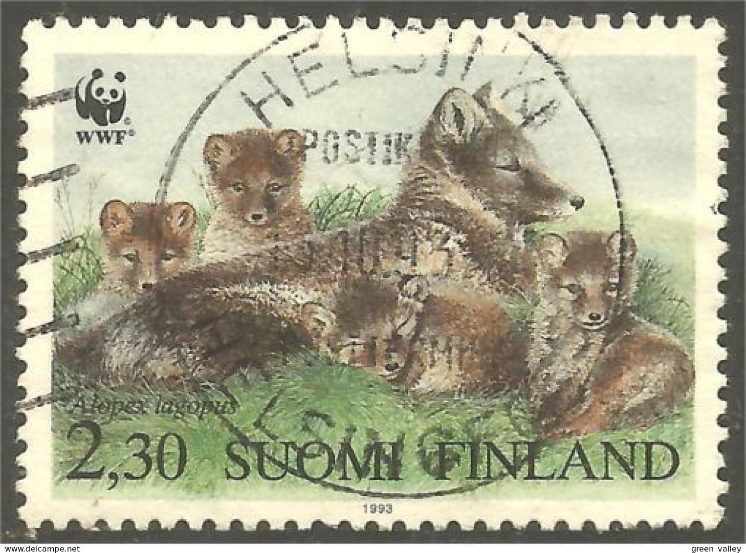 AS-112b Finland 1993 HELSINKI Renard Fox Fuchs Vos Zorro Volpe Raposa - Elephants