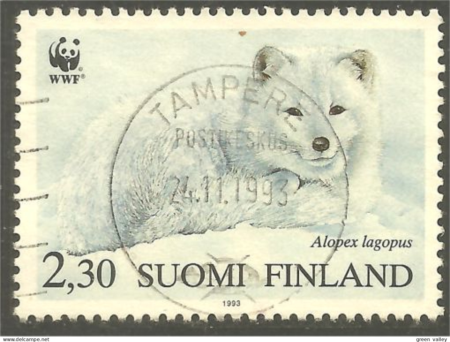 AS-111a Finland 1993 TAMPERE Renard Fox Fuchs Vos Zorro Volpe Raposa - Elefanti