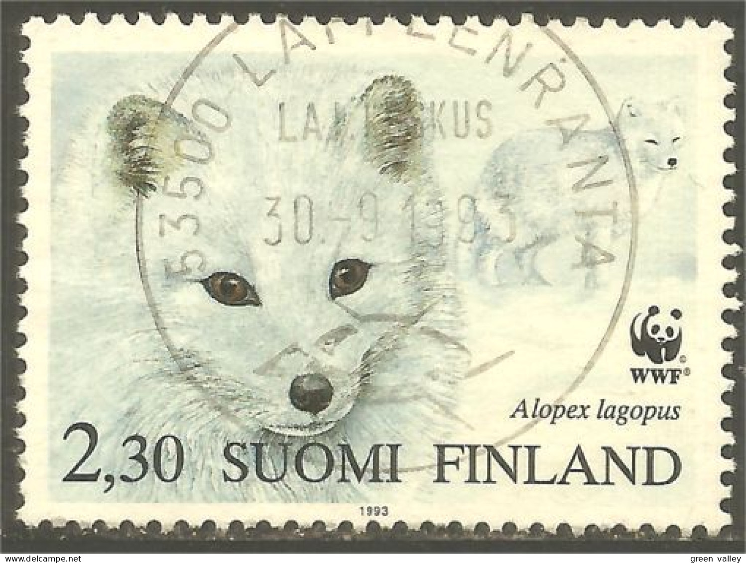 AS-110a Finland 1993 LAPPEENRANTA Renard Fox Fuchs Vos Zorro Volpe Raposa - Elefanten