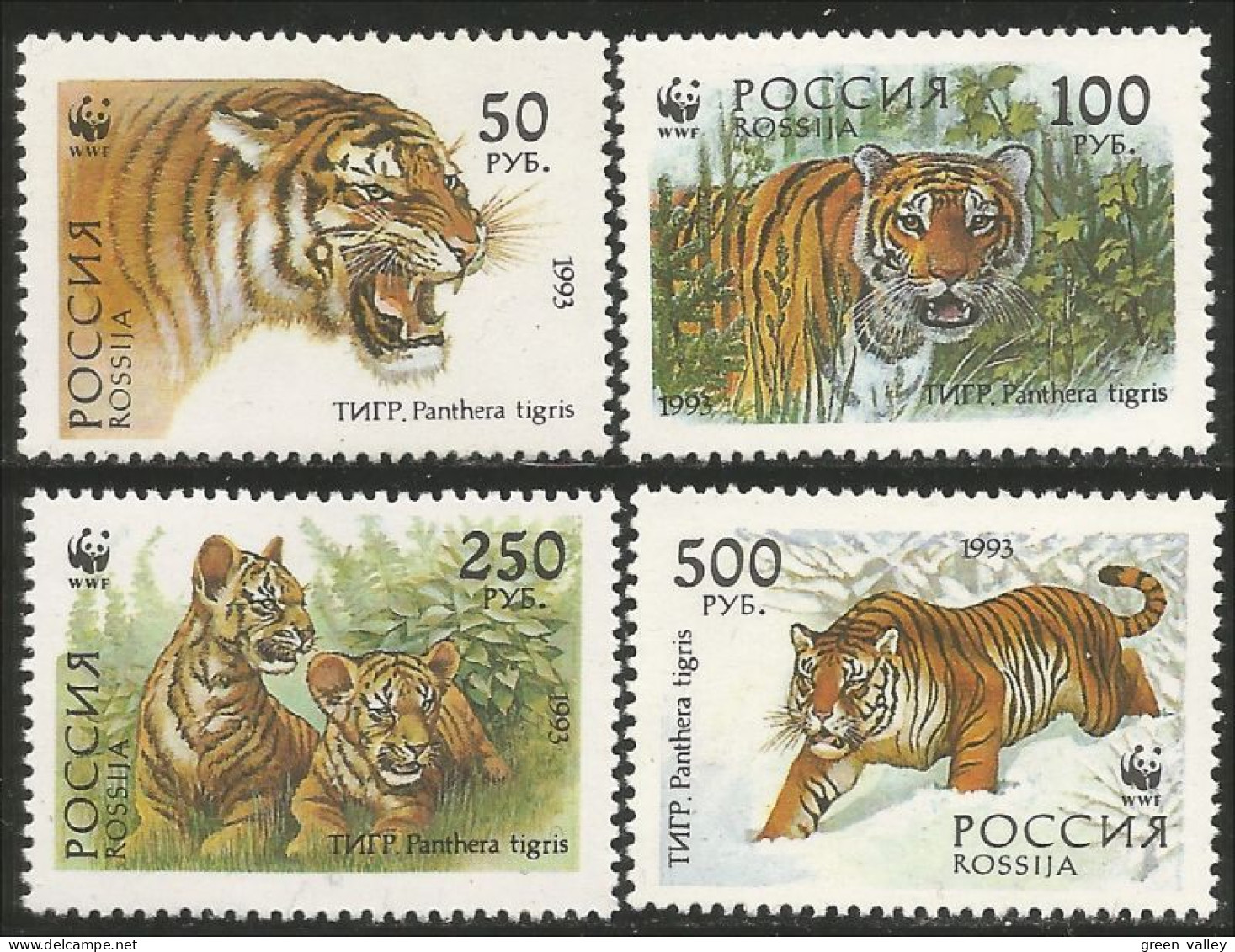 AS-97a Russie Tigre Tiger Tigger Félin Feline MNH ** Neuf SC - Big Cats (cats Of Prey)